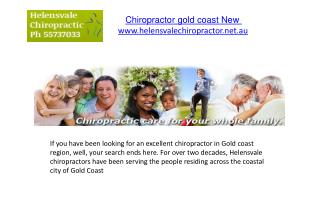 Chiropractor gold coast New