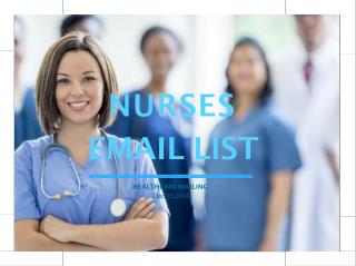 Nurses Email list to get high sales leads