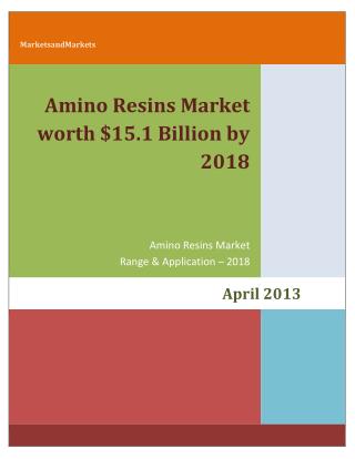 Amino Resin Market - by Types (Urea Formaldehyde, Melamine Formaldehyde, Melamine Urea Formaldehyde), Applications (Part