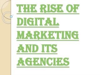 Growth of Digital Marketing and its Agencies