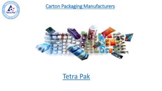 Carton Packaging Manufacturers