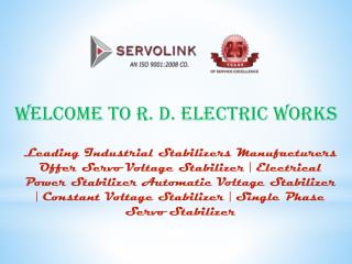 Servo Voltage Stabilizer in Delhi