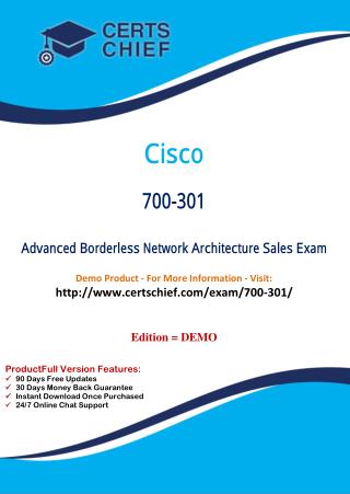 700-301 Professional Certification Test