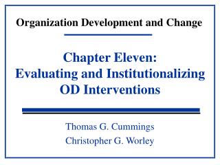 Organization Development and Change