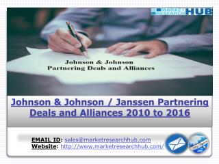 Precise Study on Johnson & Johnson/Janssen Partnering Deals & Alliances during 2010-2016