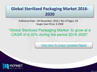 Global Sterilized Packaging Market Trends & Opportunities 2020