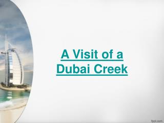 A Visit of a Dubai Creek