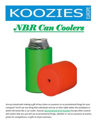 NBR Can Coolers