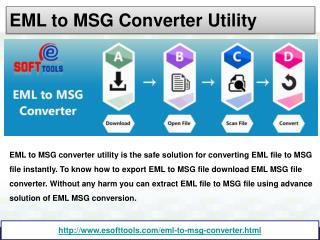 EML to MSG Converter utility