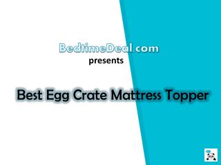 Best Egg Crate Mattress Topper