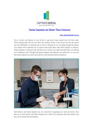 Dental Implants are Better Than Dentures