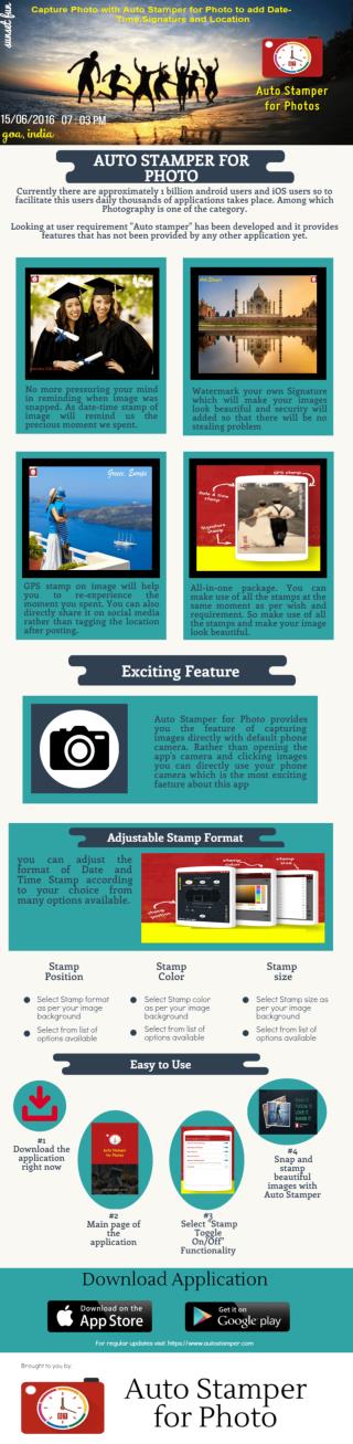 Make your images memorable with Auto Stamper for Photo