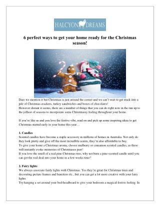 Get Your Home Ready for the Christmas - Halcyon Dreams Pty. Ltd.