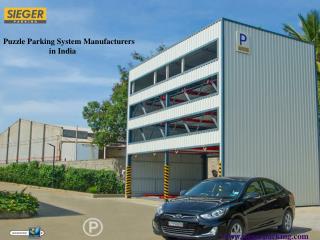 Puzzle Parking System Manufacturers