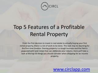 Features of a Profitable Rental Property