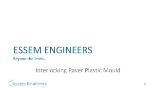 Interlocking Paver Plastic Mould Manufacturer – Essem Engineers