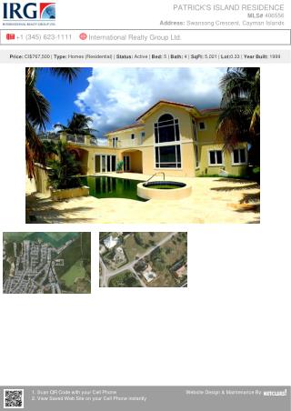 Patrick's Island Residence - Residential Property from IRG Cayman