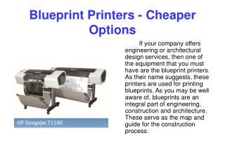 Blueprint Printers - Cheaper Options