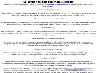 commercial printing Nashville
