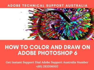 How to Color and Draw on Adobe Photoshop 6?