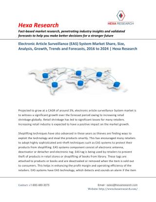 Electronic Article Surveillance (EAS) System Market is to Witness a Significant Growth by 2024 | Hexa Research