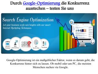 Durch google optimierung die konkurrenz ausstechen – testen sie