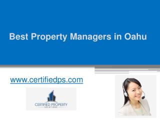 Best Property Managers in Oahu - www.certifiedps.com