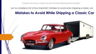 4 Mistakes to Avoid When Shipping a Car