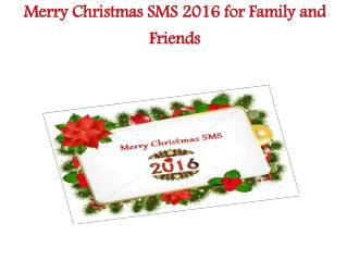 Merry Christmas 2016 SMS Messages