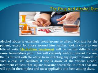 The Drug And Alcohol Test