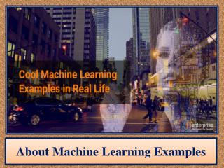 About Machine Learning Examples