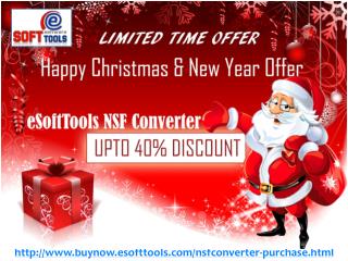 Merry Christmas and Happy New Year OFFER On eSoftTools NSF to PST Converter