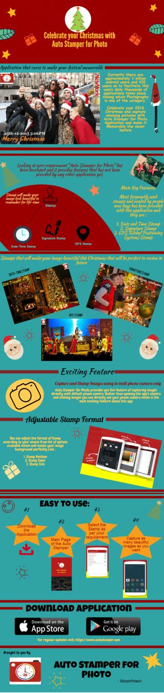 Celebrate Christmas and make it memorable with Auto Stamper for Photo
