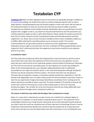 Testabolan CYP