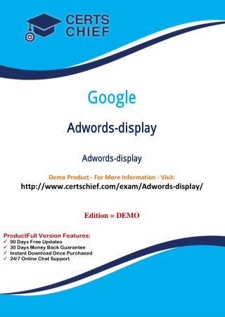 Adwords-display Certification Guide