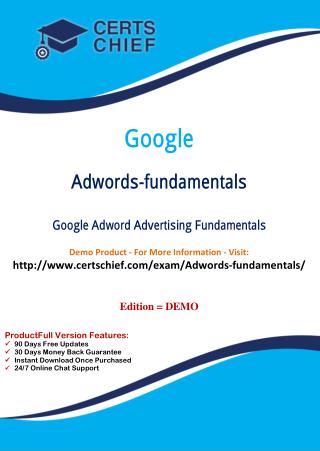 Adwords-fundamentals Certification Guide