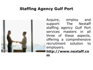 Staffing Agency Gulf Port