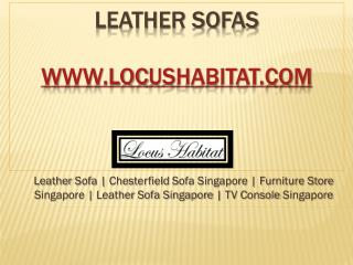 Leather Sofas - www.locushabitat.com