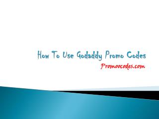 How to use Godaddy Coupon Codes