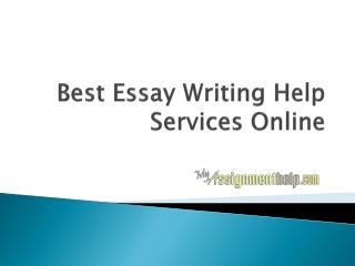 Best Essay Writing Help Services Online