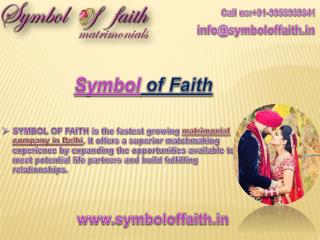 SymbolofFaith is the Best Marriage Bureau in Delhi