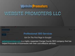 Are you looking for an Orange County SEO Company - websitepromoters.com