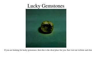 Birth Gemstone Report