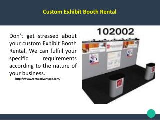 Custom Exhibit Booth Rental