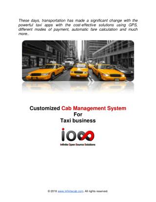 Infinite Cab Management System Documentation