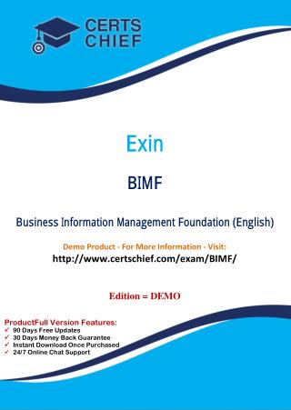 BIMF Certification Practice Test