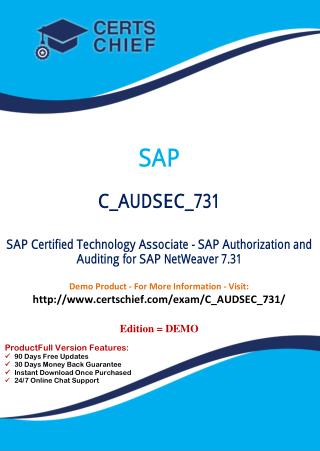 C_AUDSEC_731 Certification Practice Test