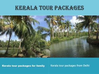 Kerala tour packages for family