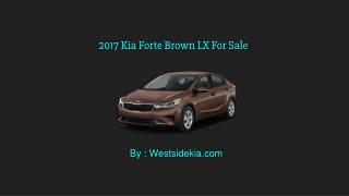 2017 Kia Forte Brown LX For Sale