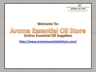 Essential Oils Store - Pure and Organic Essential Oil Suppliers in India